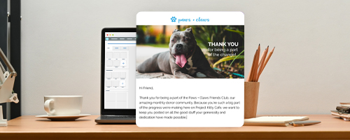 Image of a Constant Contact Thank You email